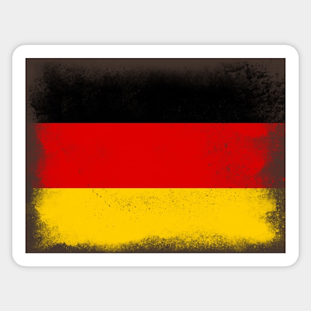 Germany flag isolated Sticker by psychoshadow